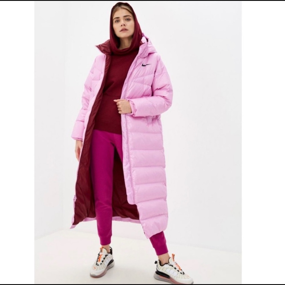 Nike STMT Down Parka Jacket CU5820 680 Light Pink.